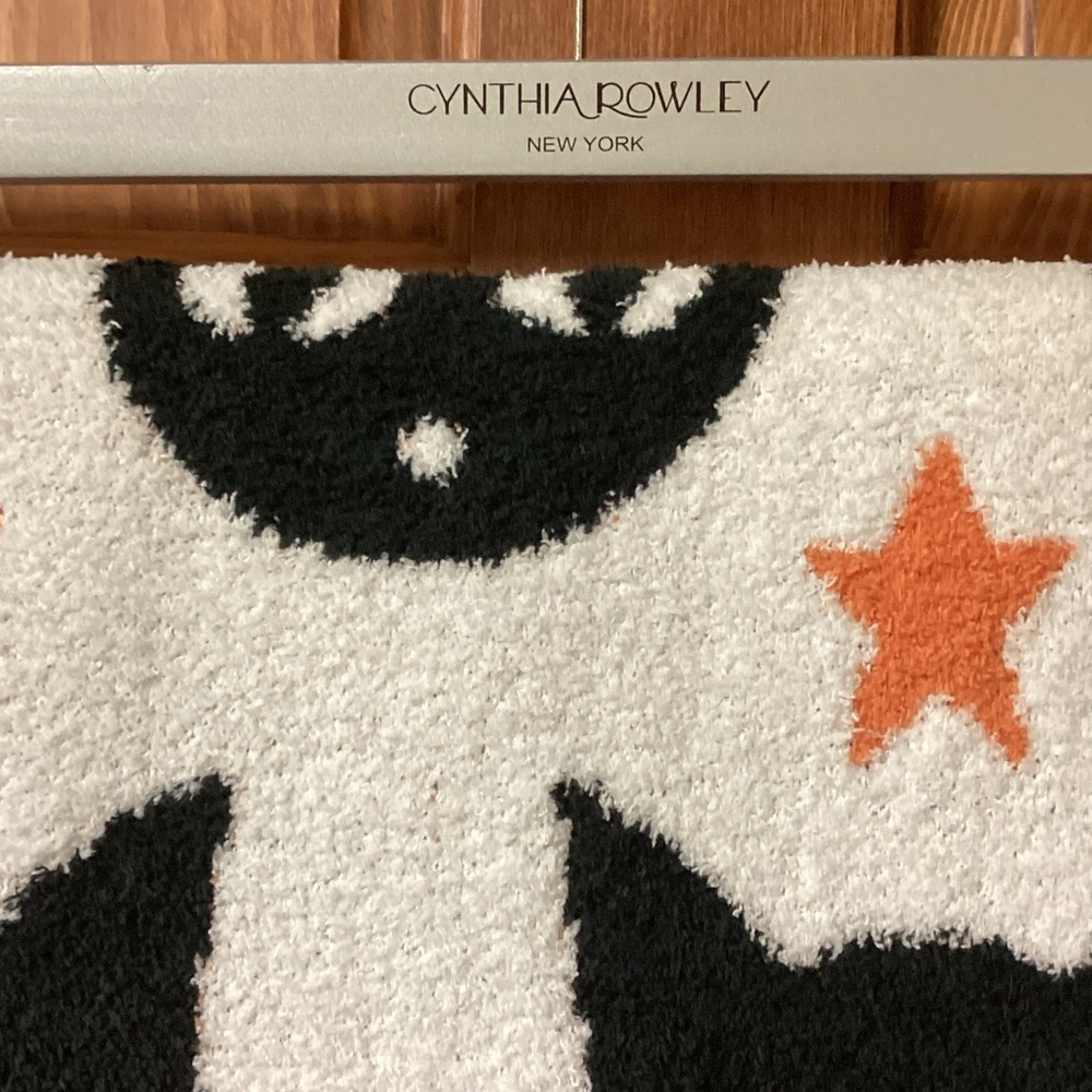 Cynthia Rowley Black Cat Halloween Blanket ๐โโฌ - Picture 3 of 5